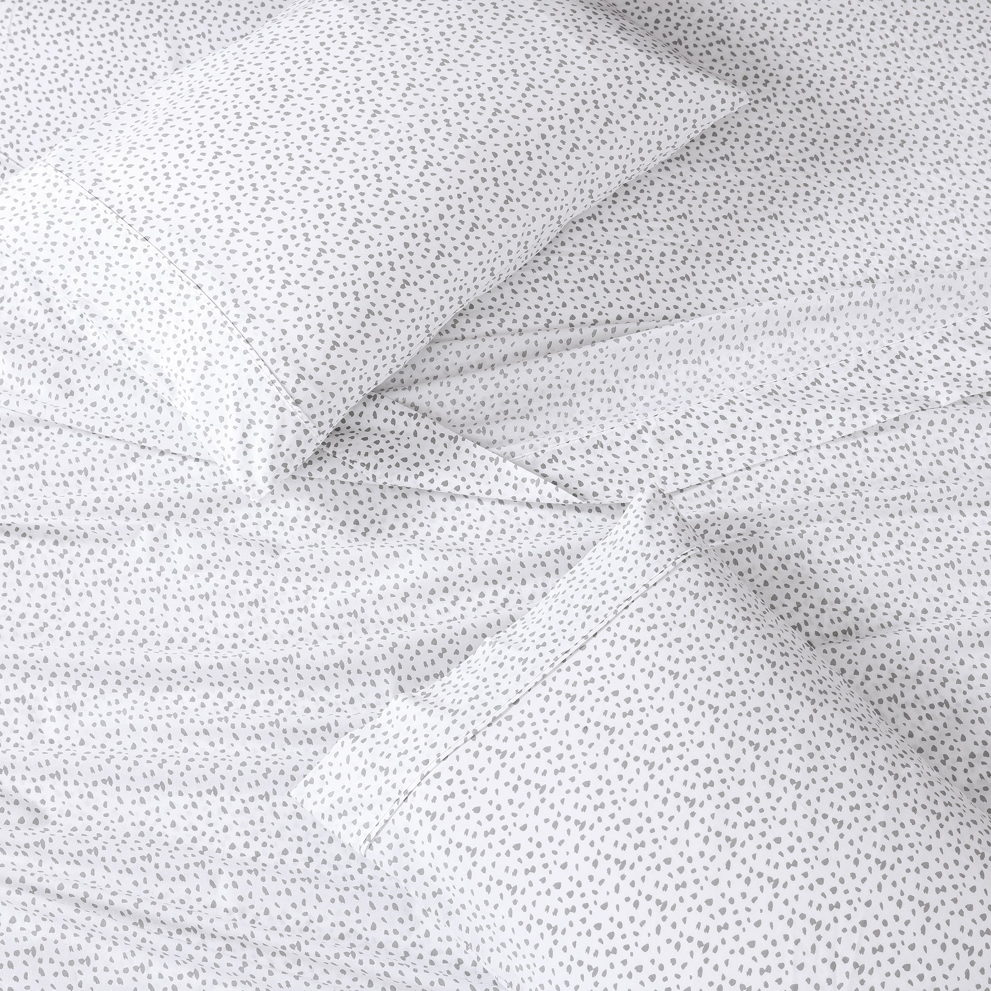 100% Organic Washed Cotton Sheet Set - Haze Grey